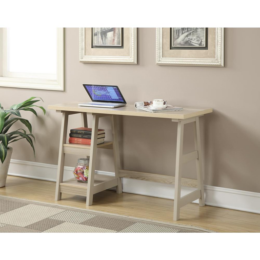 Designs2Go Trestle Desk with Shelves