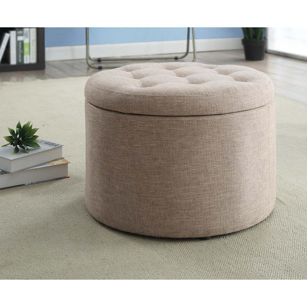 Designs4Comfort Round Shoe Ottoman