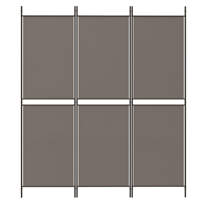 vidaXL 3-Panel Room Divider Anthracite 59.1"x78.7" Fabric