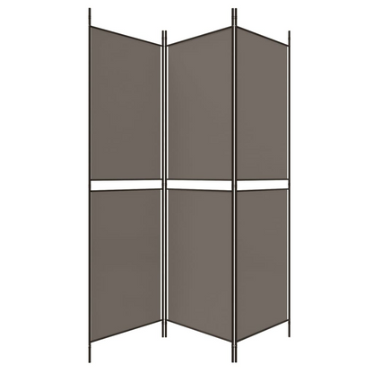 vidaXL 3-Panel Room Divider Anthracite 59.1"x78.7" Fabric