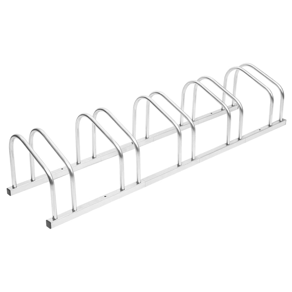 vidaXL Bike Rack for 5 Bikes Galvanized Steel