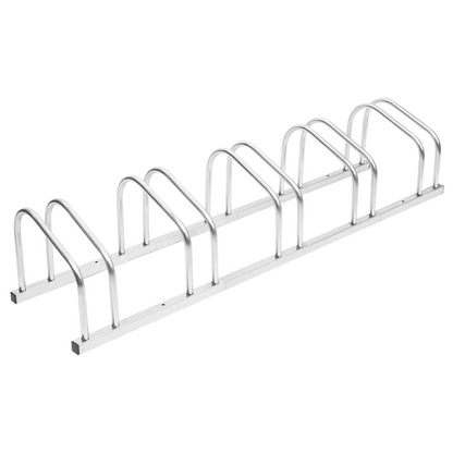 vidaXL Bike Rack for 5 Bikes Galvanized Steel