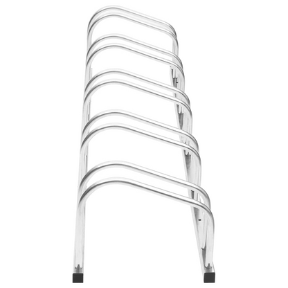 vidaXL Bike Rack for 5 Bikes Galvanized Steel