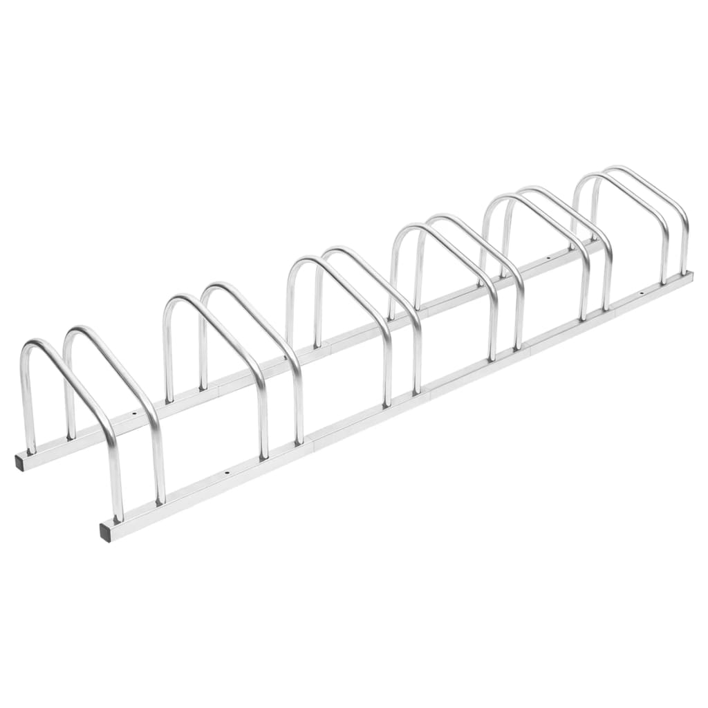 vidaXL Bike Rack for 6 Bikes Galvanized Steel