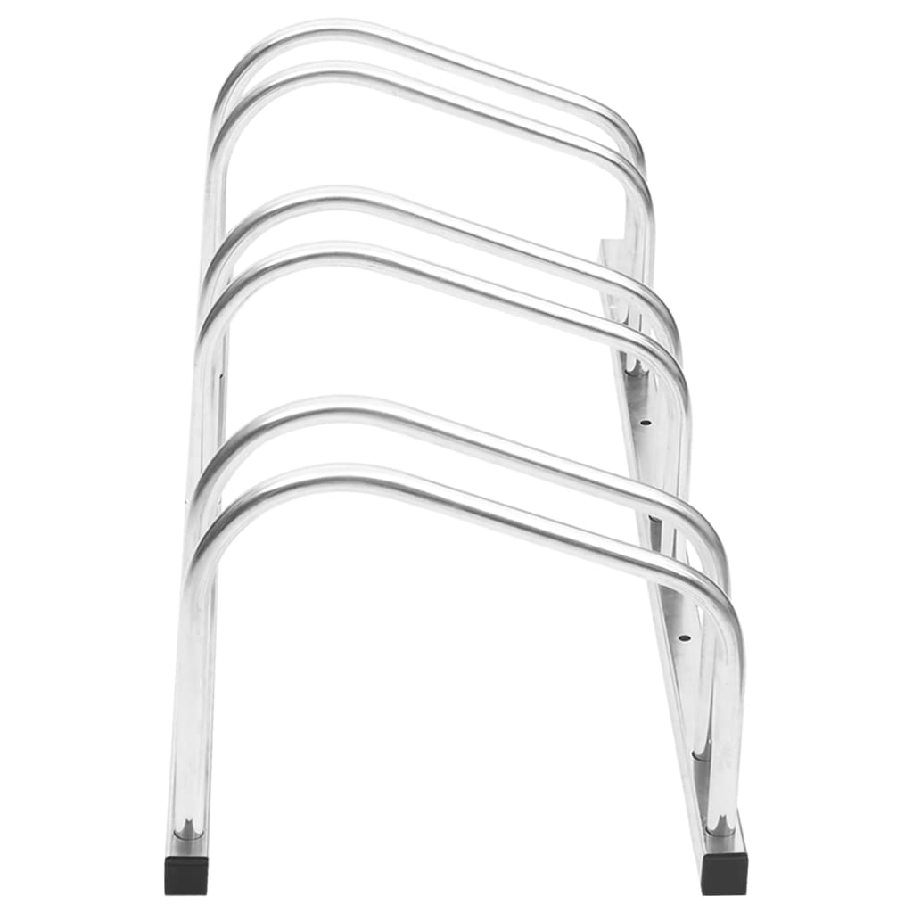 vidaXL Bike Rack for 3 Bikes Galvanized Steel