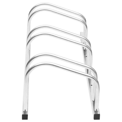 vidaXL Bike Rack for 3 Bikes Galvanized Steel