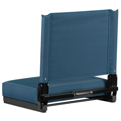 Grandstand Comfort Seats by Flash with 500 LB. Weight Capacity Lightweight Aluminum Frame and Ultra-Padded Seat in Teal