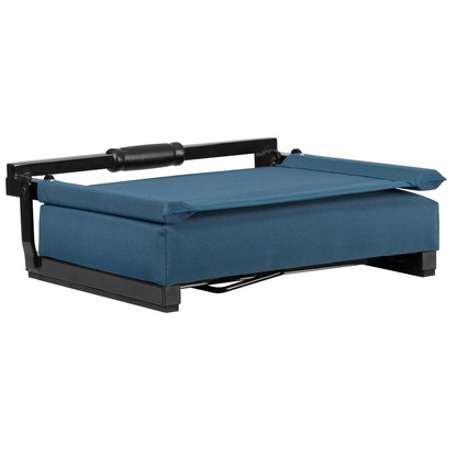 Grandstand Comfort Seats by Flash with 500 LB. Weight Capacity Lightweight Aluminum Frame and Ultra-Padded Seat in Teal