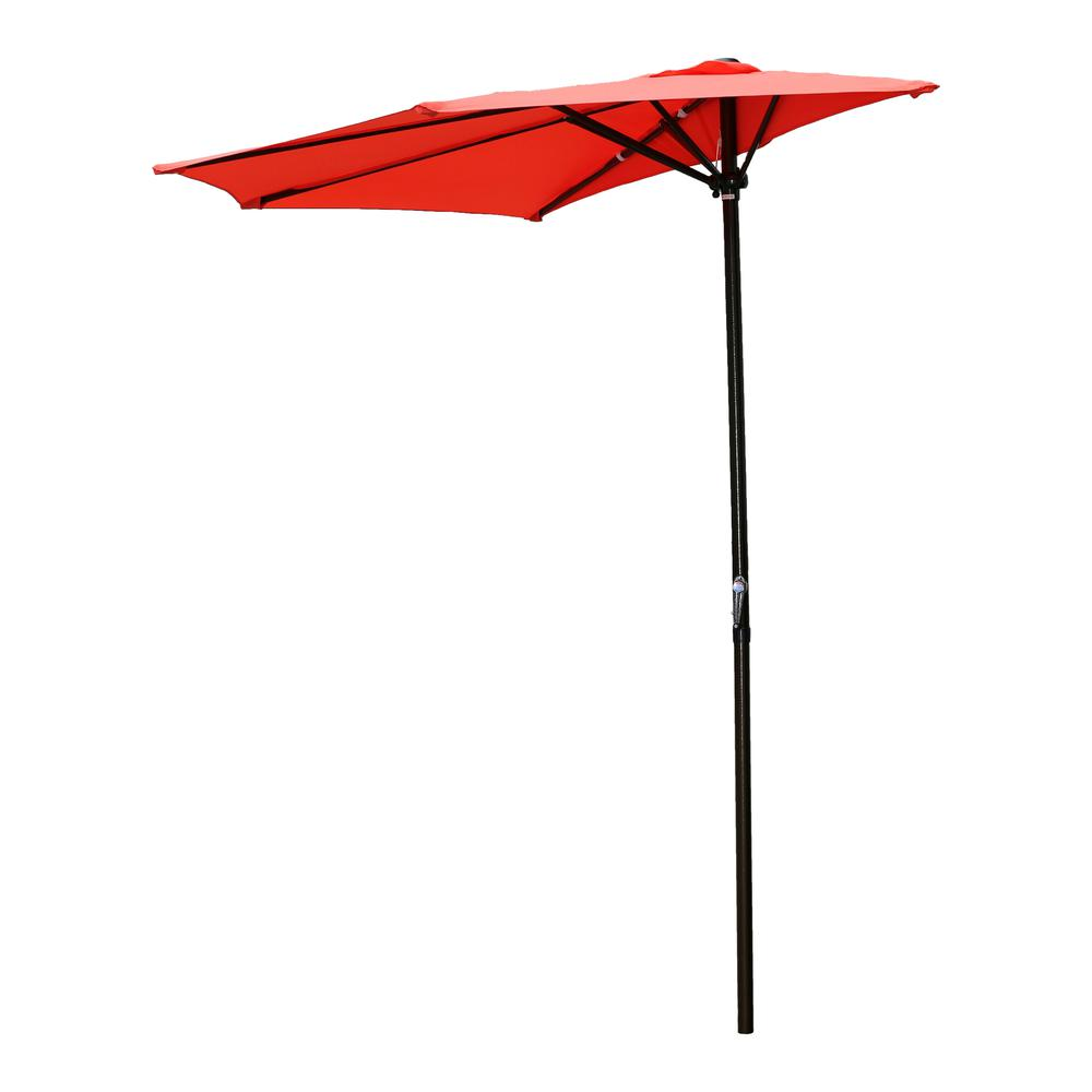 9-Foot Half Round Wall Hugger Umbrella