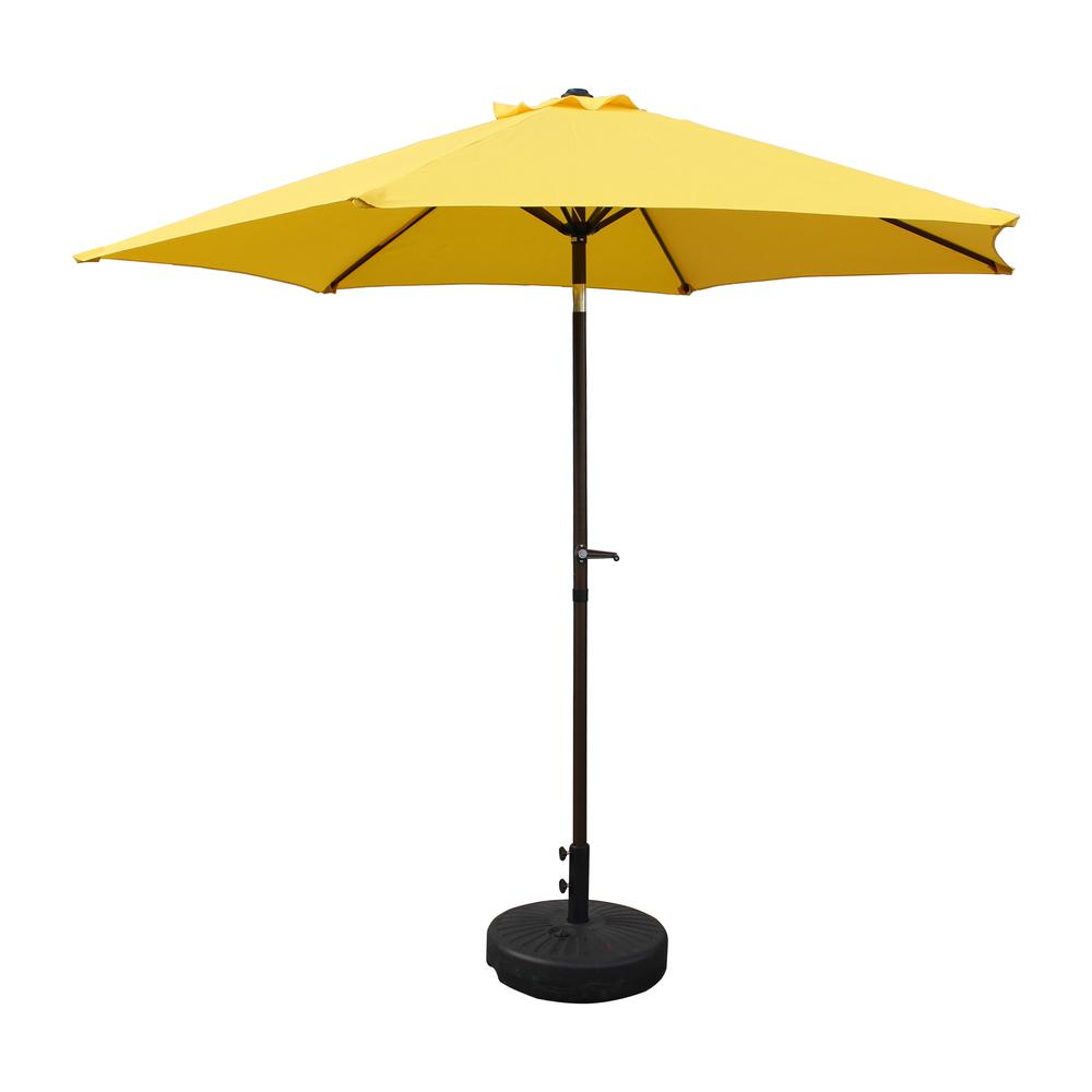 St. Kitts Aluminum 9-foot Patio Umbrella, Yellow