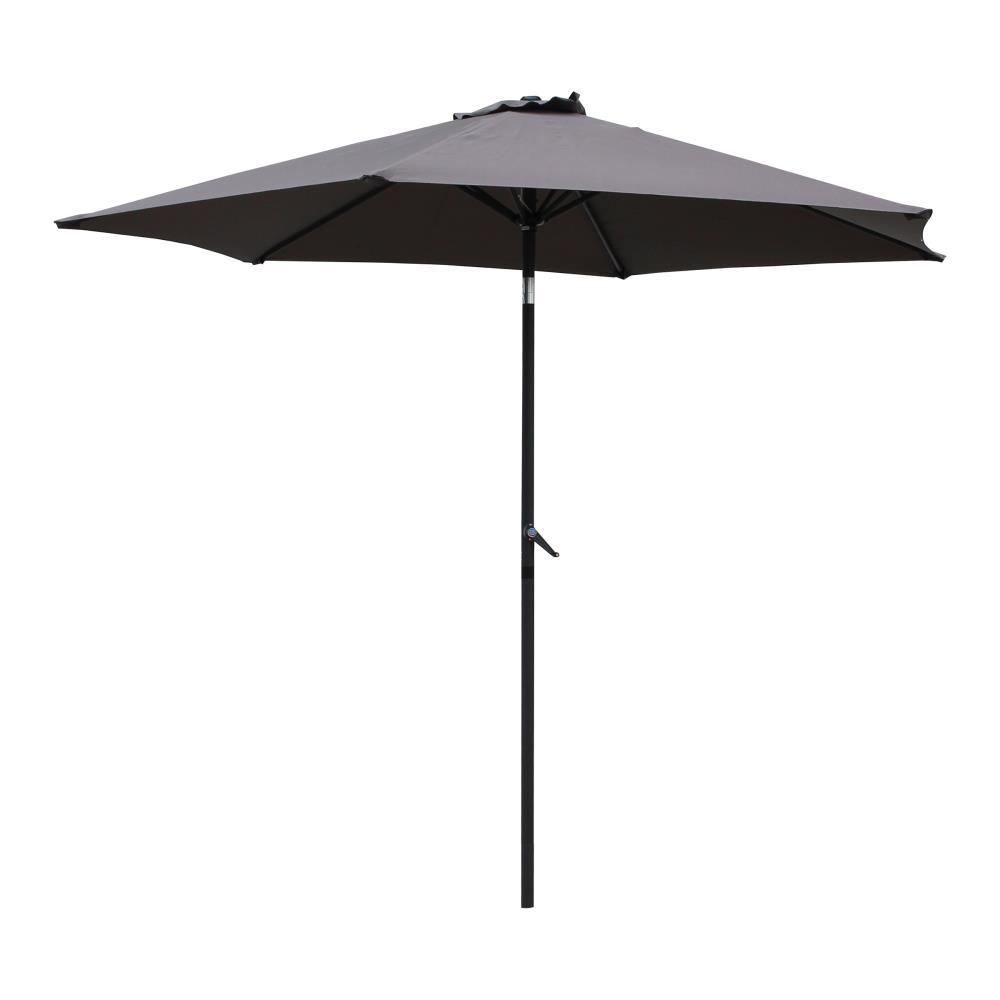 St. Kitts Aluminum 9-foot Patio Umbrella, Grey