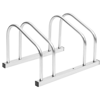 vidaXL Bike Rack for 2 Bikes Galvanized Steel