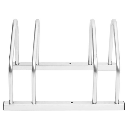 vidaXL Bike Rack for 2 Bikes Galvanized Steel