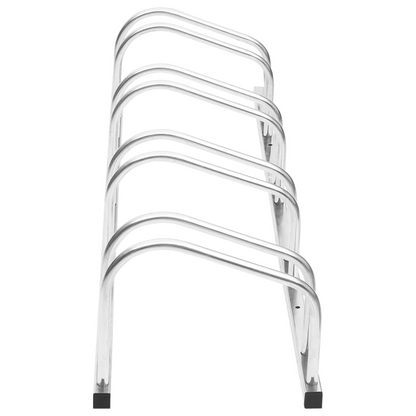 vidaXL Bike Rack for 4 Bikes Galvanized Steel