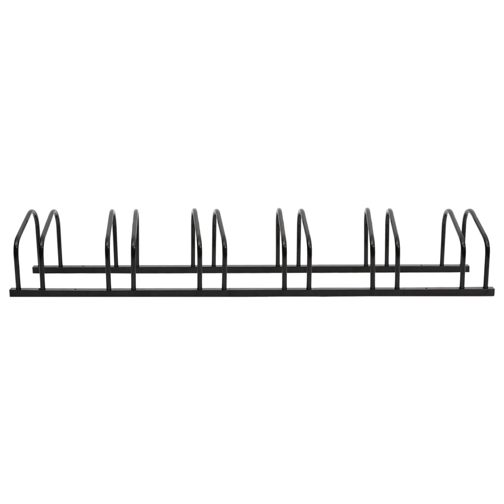 vidaXL Bike Rack for 6 Bikes Black Steel