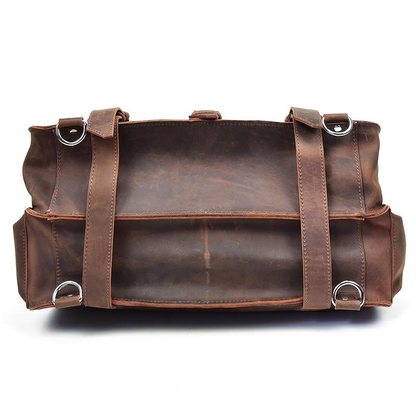 The Gustav Messenger Bag | Large Capacity Vintage Leather Messenger Bag