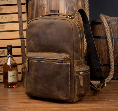 The Langley Backpack | Genuine Vintage Leather Backpack