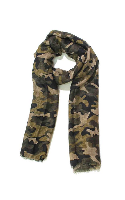 Camo Green Vest/ Scarf