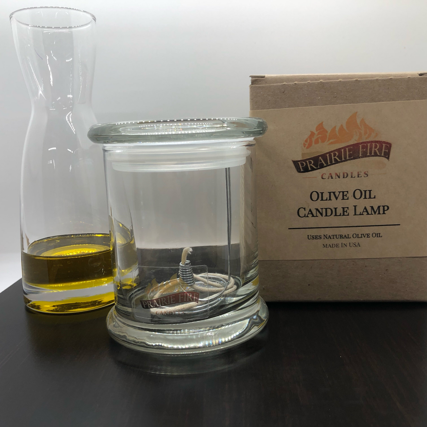 Olive Oil Candle Lamp - Emergency Backup - Power Outage - Handmade