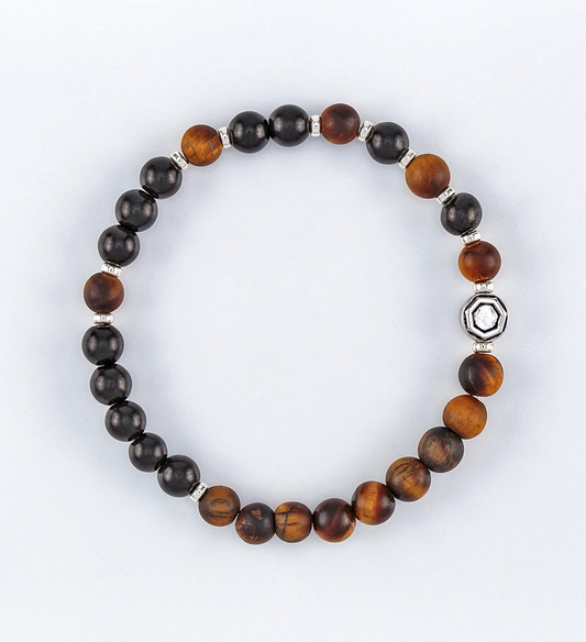 Shungite FIBONACCI Tiger Eye Bracelet