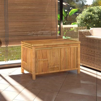 vidaXL Patio Storage Box 35.4"x20.5"x21.7" Bamboo