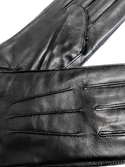 Black Leather Gloves