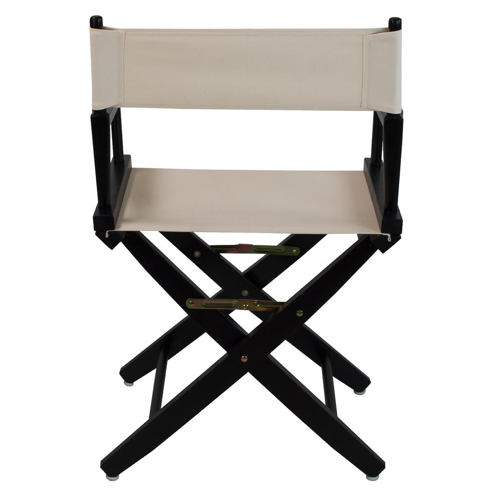 American Trails Extra-Wide Premium 18"  Directors Chair Black Frame W/Natural Color Cover