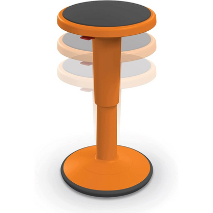 Hierarchy Height Adjustable Grow Stool- Short Stool (Orange)