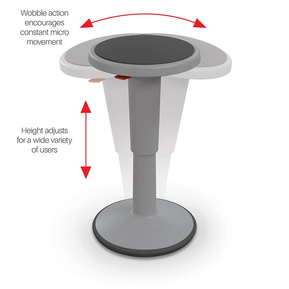 Hierarchy Height Adjustable Grow Stool- Short Stool (Orange)