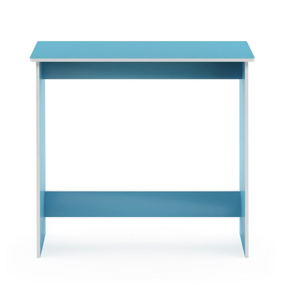 Simplistic Study Table, Light Blue/White