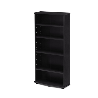 Furinno JAYA 4-Tier Multimedia Storage Tower, Espresso