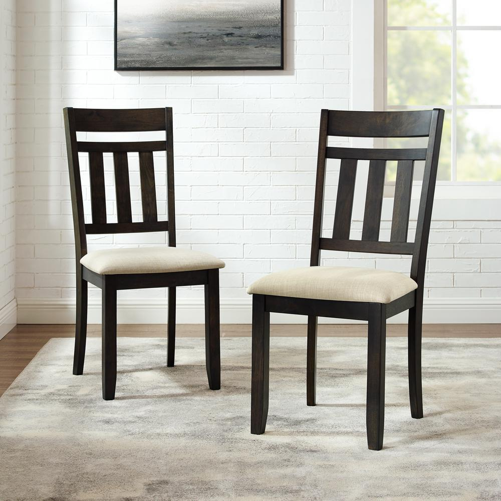 Hayden 2Pc Slat Back Dining Chair Set Slate - 2 Slat Back Chairs