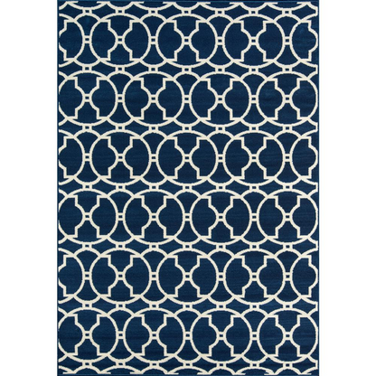 Baja Area Rug, Navy, 3'11" X 5'7"