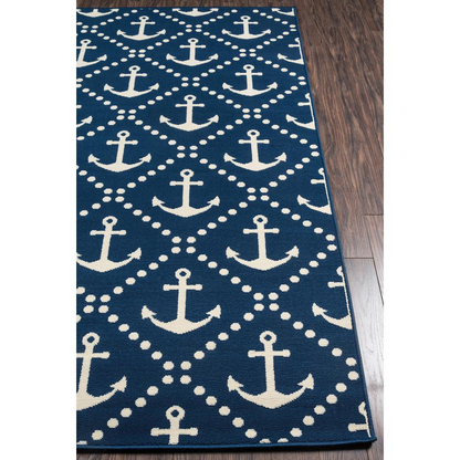 Baja Area Rug, Navy, 2'3" X 4'6"