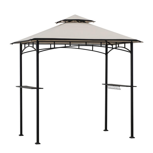 Sunjoy Mynah 5 x 8 ft Steel 2-Tier Grill Gazebo