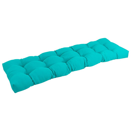 55-inch by 19-inch Tufted Solid Twill Bench Cushion