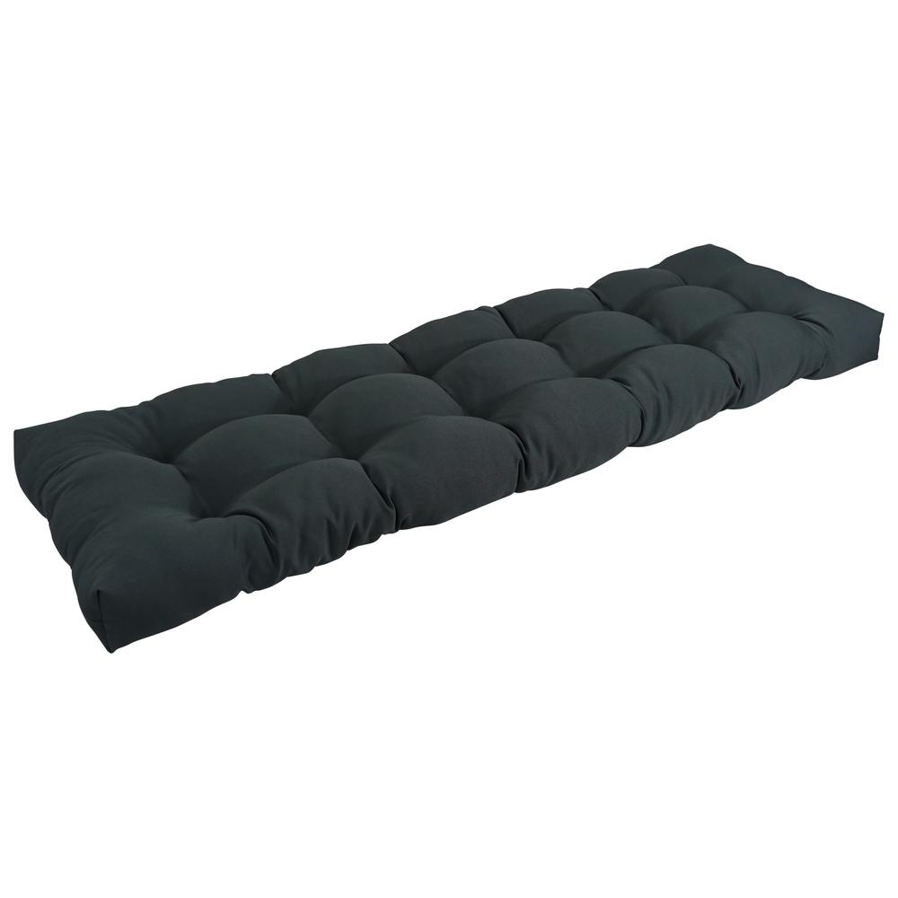 60-inch by 19-inch Tufted Solid Twill Bench Cushion