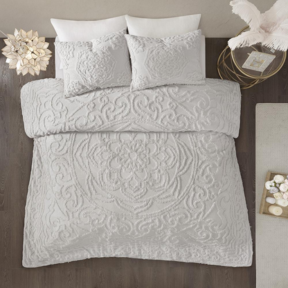 100% Cotton Tufted Chenille Comforter Set,MP10-5882