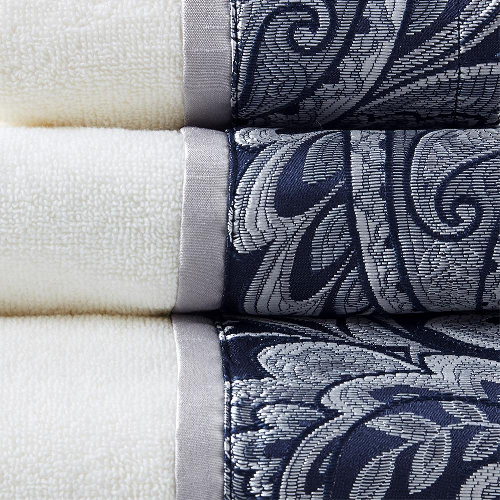 100% Cotton 6 Piece Jacquard Towel Set, MP73-7451