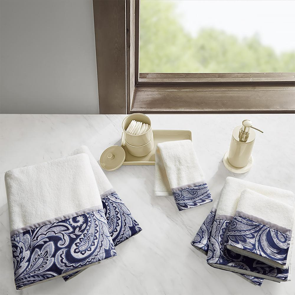 100% Cotton 6 Piece Jacquard Towel Set, MP73-7451