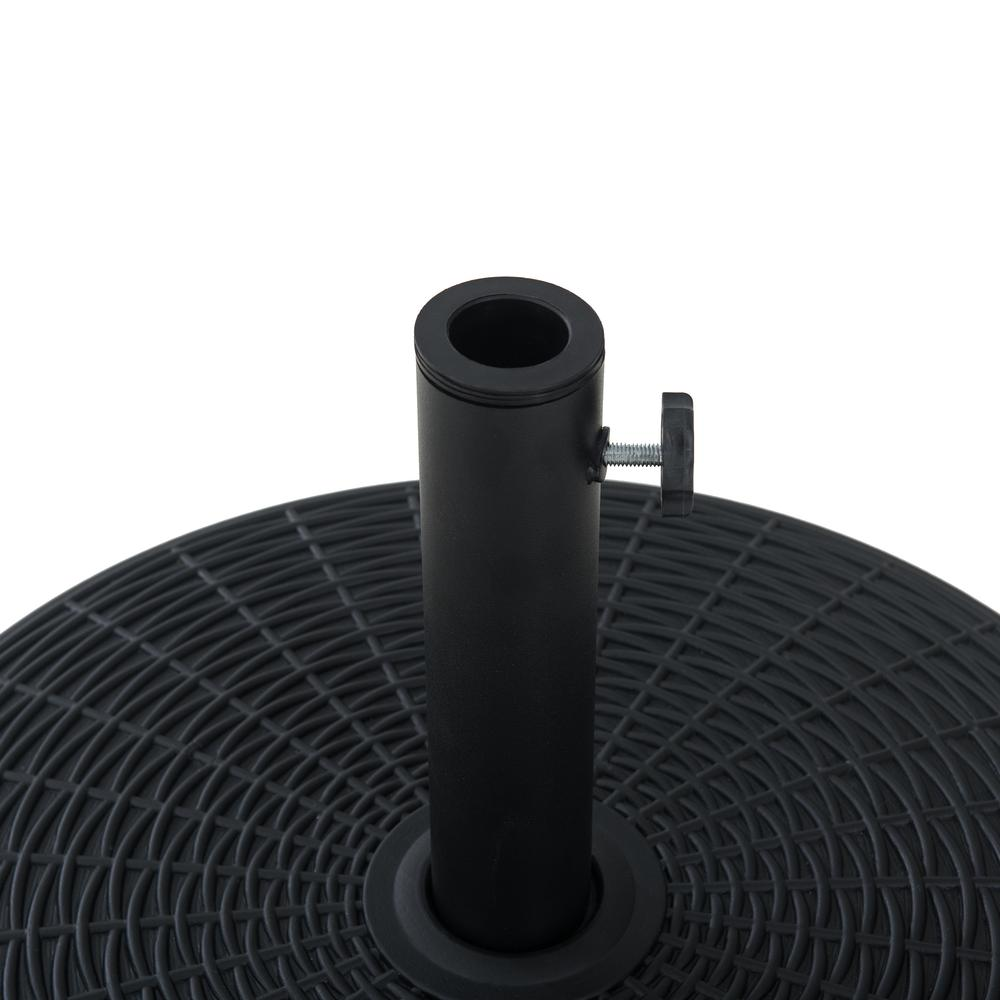 Sunjoy Universal 55 lb. Black Heavy Duty Cement Filled Patio Umbrella Base