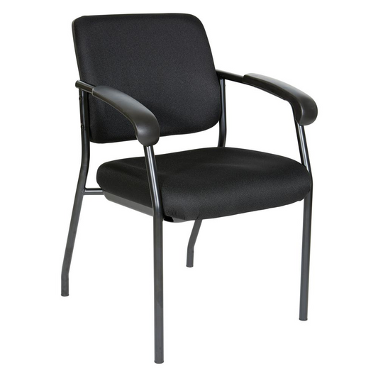 Visitor’s Chair Black Frame Padded Arms, 83710B-231