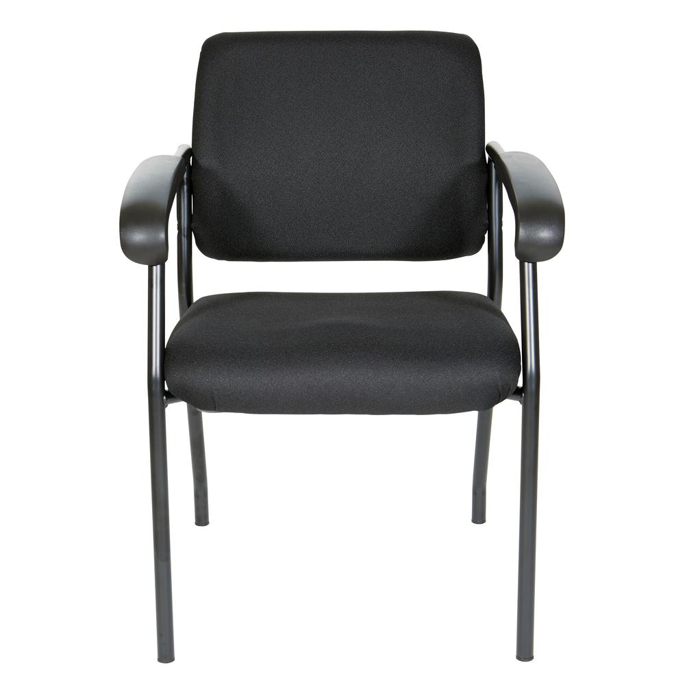 Visitor’s Chair Black Frame Padded Arms, 83710B-231