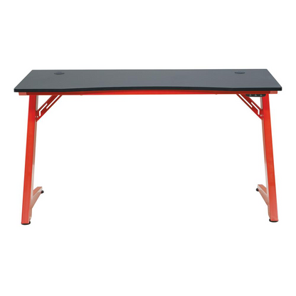 Beta Battlestation Gaming Desk with Black Carbon Top and Matt Red Legs, BET25-RD