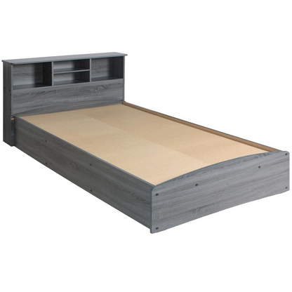 Better Home Products California Wooden Full Captains Bed in Gray