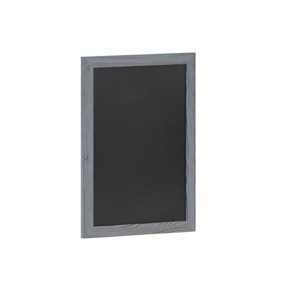 Canterbury 18" x 24" Rustic Gray Wall Mount Magnetic Chalkboard Sign