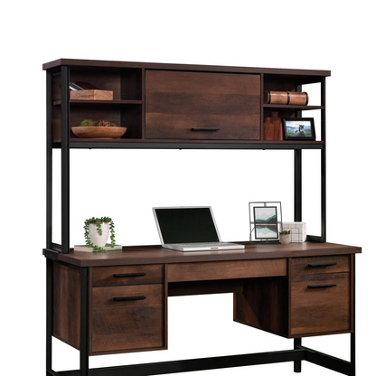 Briarbrook Computer Desk Hutch Barrel Oak