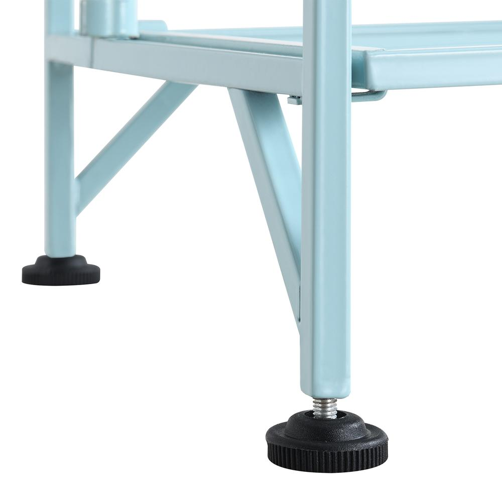 Xtra Storage 2 Tier Folding Metal Shelf Blue