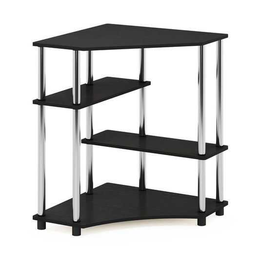 Furinno Turn-N-Tube Space Saving Corner Desk with Shelves