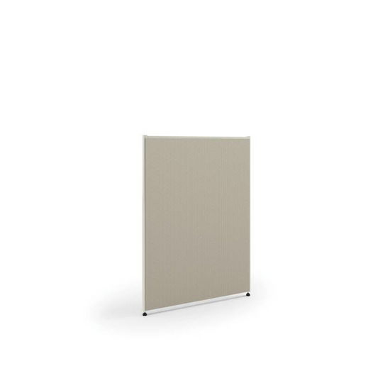 Verse Panel | 42"H x 30"W | Light Gray Finish | Gray Fabric